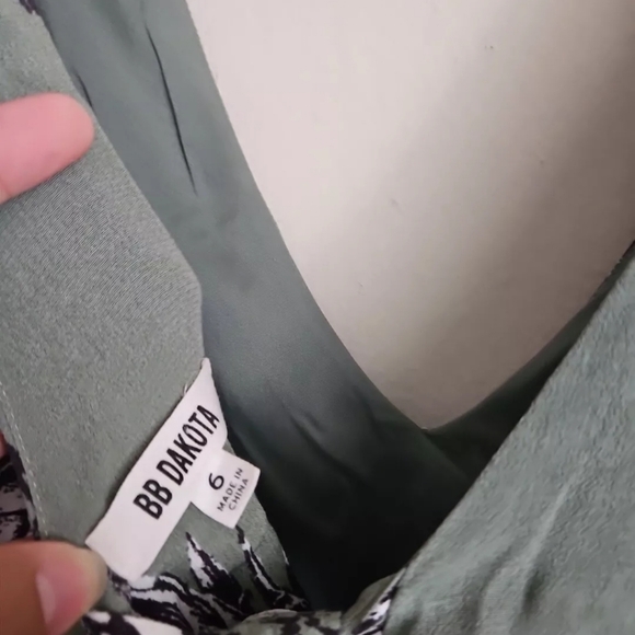 Bb Dakota Green Pineapple Print Dress 6 - Picture 7 of 8